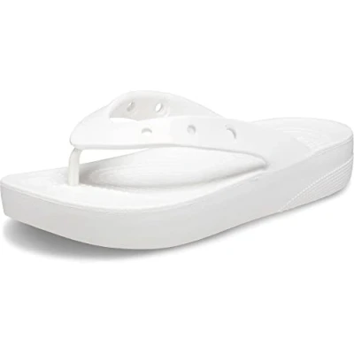 Abbildung von Crocs Herren Classic Platform Flip W Flip, White, 42/43 EU