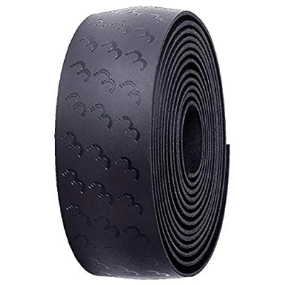 Abbildung von BBB CyclingUltraRibbonLenkerbandFahrrad Handlebar Tape stoßfestes MikrofasermaterialEinschließlich Schutzband und Lenkerstopfen, Schwarz