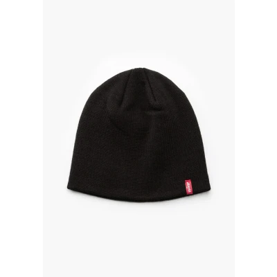 Abbildung von Levi&#039;s Unisex Otis Beanie Strickmütze, Schwarz (Black), Medium (Herstellergröße: S/M)