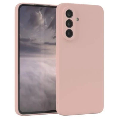 Abbildung von EAZY Case Silikonhülle für Samsung Galaxy A56 5G Hülle Silikon weich stoßfeste Handyhülle Schutzhülle mit Kameraschutz Dünn Premium Schutz Cover TPU Phone Bumper in Pastell Rosa