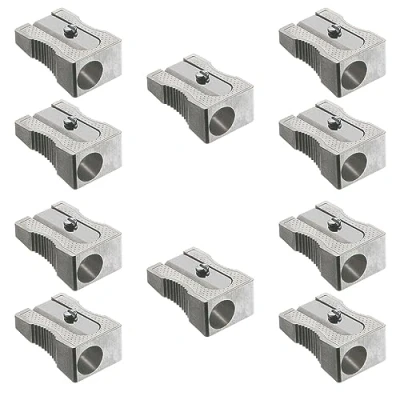 Abbildung von FABER CASTELL 205077 Metallspitzer klein, 10 Stück, Spitzer für Blei und Buntstifte