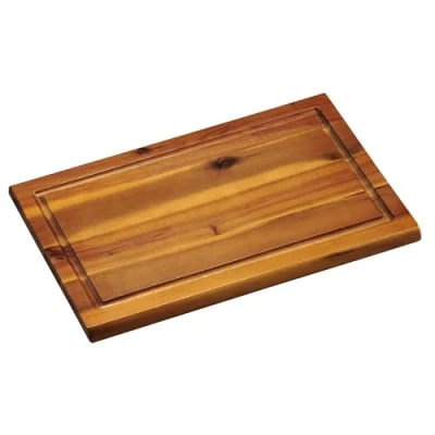 Abbildung von KESPER Schneidbrett mit Saftrille, Material: Akazienholz, Maße: 32 x 21 1,5 cm, Farbe: Braun, Natur 28180