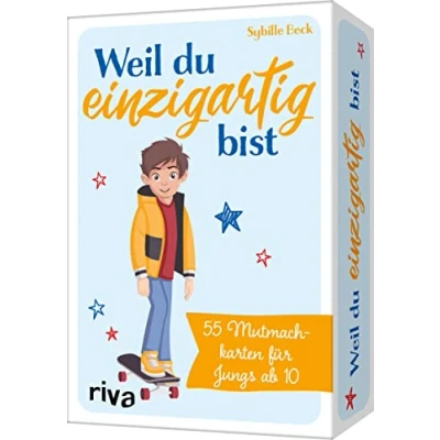 Abbildung von Weil du einzigartig bist: 55 Mutmachkarten Für Jungs ab 10. Das perfekte Geschenk den Sohn, Neffen, Enkel. mehr Selbstbewusstsein, Mut, innere Stärke, Selbstvertrauen