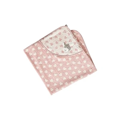 Abbildung von Sterntaler Kapuzen Badetuch 100 x cm Esel Emmi Girl Herzen flora rose