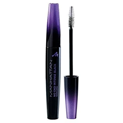 Abbildung von Manhattan No End Mascara, Wimperntusche in Tiefschwarz für endlos lange Wimpern mit ultimativem Volumen, Farbe Intense Black 1010Z, 1 x 8ml