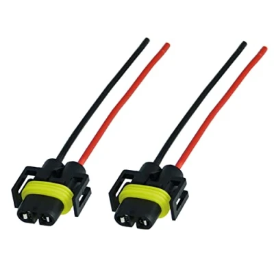 Abbildung von 2x H8 H11 Lampen Stecker Fassung Sockel Lampenfassung Lampensockel Lampenstecker PGJ19 1 2 mit Kabel für Glühlampen Glühbirnen
