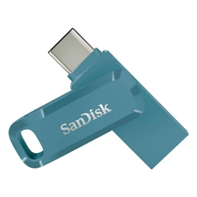 Abbildung von SanDisk Ultra Dual Drive Go USB Type C 256 GB (Android Smartphone Speicher, Anschluss, 400 MB/s Lesegeschwindigkeit, Nutzung als Schlüsselanhänger möglich) Absinth Grün