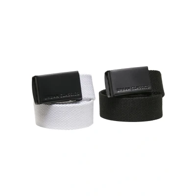 Abbildung von Urban Classics 2 PACK Gürtel für Kinder, Größe: One Size, Black white