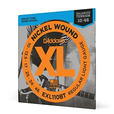 Abbildung von D&#039;Addario Gitarrensaiten E Gitarre Gitarren Saiten EXL110BT Regular Light, Balanced Tension, 10 46 1 Stück