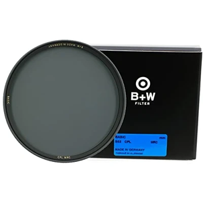 Abbildung von B+W Polarisationsfiter Zirkular S03 Basic Line 77 mm, MRC 16x, Grip Drehring, für Weitwinkel bis Teleobjektiv, BW1100754