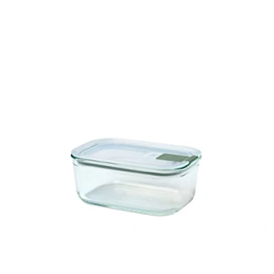 Abbildung von Mepal Frischhaltedose Glas EasyClip Glasschüssel mit Deckel &amp; Klickverschluss Geeignet für Mikrowelle, Dampfgarer, Ofen Gefrierschrank Luftdicht auslaufsicher 700 ml Nordic sage