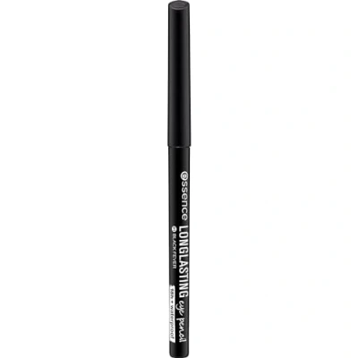 Abbildung von essence LONG LASTING eye pencil, Nr. 01, Schwarz, langanhaltend, definierend, vegan, wasserfest, ohne Mikroplastikpartikel, Nanopartikel frei, 1er Pack (0.28g)