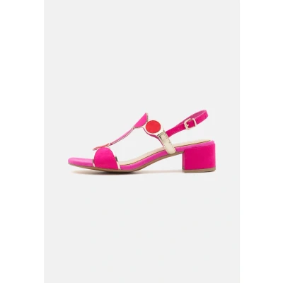 Abbildung von Marco Tozzi Riemensandalette, Damen, Größe: 38, Pink Schuhe