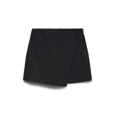 Abbildung von Vero Moda Vmmelina Short Skort Solid Shorts, Damen, Größe: Large, Black