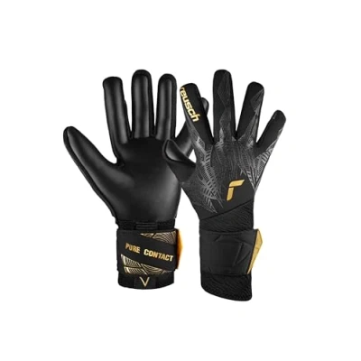Abbildung von Reusch HAND PURE Contact Infinity Torwarthandschuh Black gold, Größe: 10.5, gold