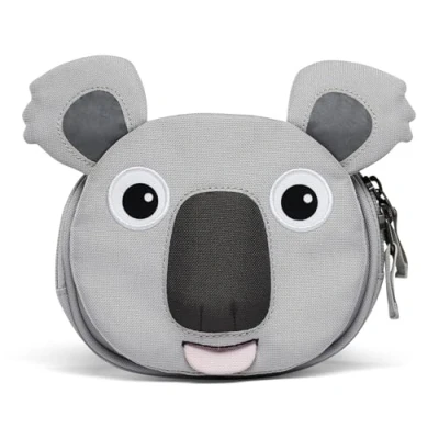 Abbildung von Affenzahn Lenkertasche mit Kletthalterung für Fahrrad, Tretroller und Laufrad Koala Grau
