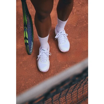 Abbildung von Asics Solution Swift FF 2 Multicourt Tennisschuh, Damen, Größe: 40.5, White/ube Schuhe