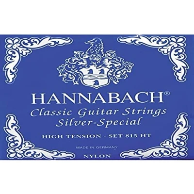 Abbildung von Hannabach Saiten für Klassikgitarre Seire 815 High Tension Silver Special (hochwertig, Allzweck Saite fast jedes Instrument, Gitarrensaiten klassische Gitarre, Made in Germany)