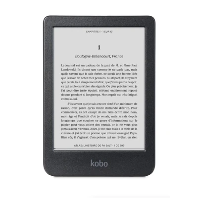 Abbildung von Kobo Clara BW eReader 15,2 cm (6 Zoll) blendfreier Touchscreen mit ComfortLight PRO Dunkelmodus Option Hörbücher wasserdicht 16 GB Speicher Schwarz