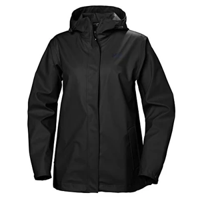 Abbildung von Helly Hansen MOSS Regenjacke / wasserabweisende Jacke, Damen, Größe: Large, Black