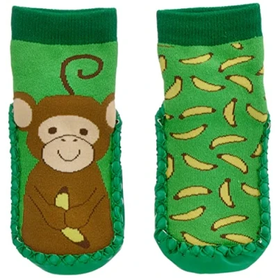 Abbildung von Playshoes Unisex Kinder Hüttenschuhe Hausschuh, Grün, 18/19 EU