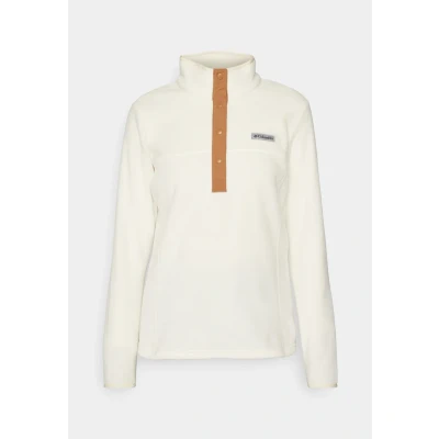 Abbildung von Columbia Benton SPRINGS 1/2 SNAP PULL OVER Fleecepullover, Damen, Größe: XS, Chalk/camel brown