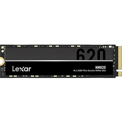 Abbildung von Lexar NM620 256 GB SSD, M.2 2280 PCIe Gen3x4 NVMe 1.4 interne bis zu 3500 MB/s Lesen, 1300 Schreiben, 3D NAND Flash, internes Solid State Laufwerk für PC Enthusiasten und Gamer