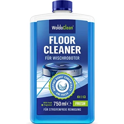 Abbildung von WoldoClean Wischroboter Reinigungsmittel Konzentrat 750ml streifenfreier Reiniger für alle Hartböden