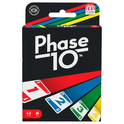 Abbildung von Mattel Games FFY05 Phase 10 Kartenspiel, ab 7 Jahren, englische Version