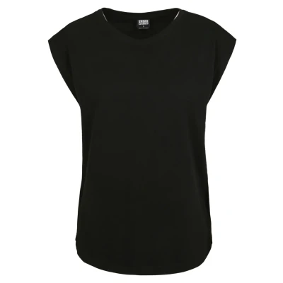 Abbildung von Urban Classics Ladies Basic Shaped TEE Tshirt basic, Damen, Größe: XS, Black