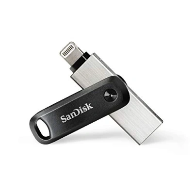 Abbildung von SanDisk iXpand Go Flash Laufwerk iPhone Speicher 256 GB (iPad kompatibel, automatisches Backup, Schlüsselanhänger Funktion, USB 3.0, App)