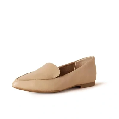 Abbildung von Amazon Essentials Damen Flacher Loafer, Beige, 42.5 EU Weit