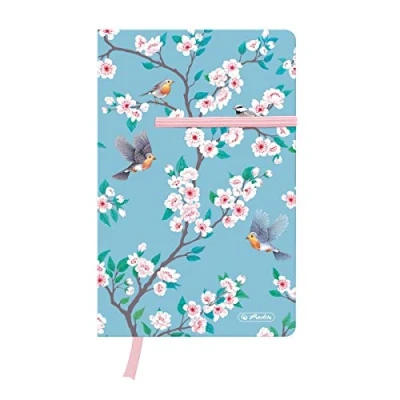 Abbildung von Herlitz 50021475 Notizbuch Young A5 Ladylike Birds, 88 Blatt kariert, mit Leseband, 1 Stück