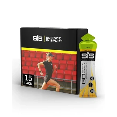 Abbildung von Science in Sport GO Isotonic Energy Gel 15 x 60ml Apfel schnelle Wirkung Vegan, Isotonische Formulierung mit 22g Kohlenhydraten, Guter Energielieferant