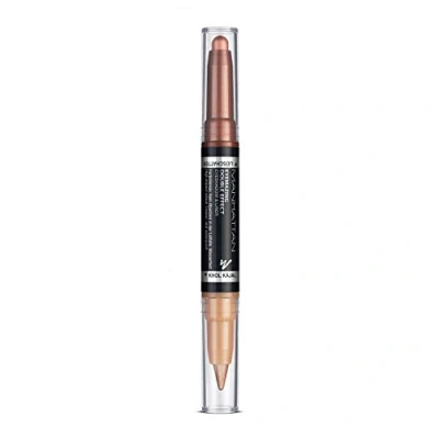 Abbildung von Manhattan Eyemazing Double Effect Eyeshadow &amp; Liner Brauner 2 in 1 Lidschatten Eyeliner Stift zum Drehen Farbe 003 Bohemian Bronze x 1.6g