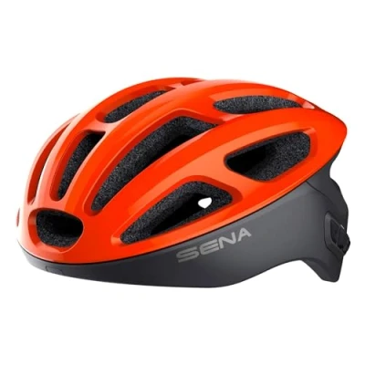 Abbildung von Sena R1 der Smarte Fahrradhelm (Electric Tangerine, M)