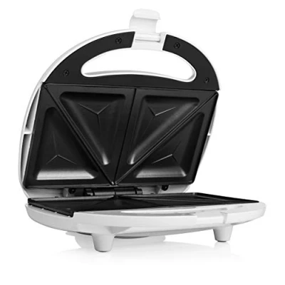 Abbildung von Tristar Sandwich Maker mit Antihaftbeschichtung, 750 Watt, für 2 Sandwichtoasts pro Vorgang, SA 3052, weiß