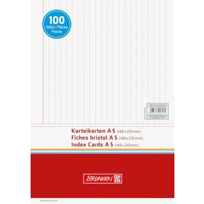 Abbildung von Karteikarte A5 lin ws 100St