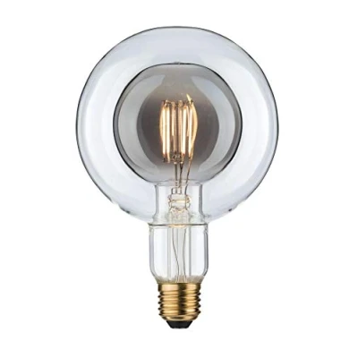 Abbildung von Paulmann 28763 LED Lampe Inner Shape G125 Globe 4W dimmbar Leuchtmittel Rauchglas effizientes Licht Warmweiß 2700K E27