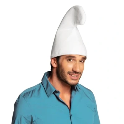 Abbildung von Boland 01354 Zwergenmütze, aus Filz, weiß, Unisex, Hut, Mütze, Märchen, Gnom, Kostüm, Karneval, Mottoparty
