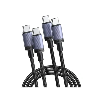 Abbildung von UGREEN USB C Kabel 240W, 2 Stück Ladekabel C, PD 3.1 auf Kabel, PPS Schnellladekabel für iPhone 16/15 Serie, MacBook Pro/Air, iPad Pro, Galaxy S25, Pixel 9, XPS, Steam Deck usw (1M)