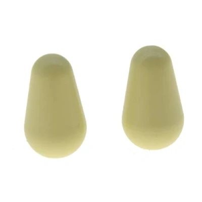 Abbildung von KAISH 2 x Gitarren 5 Wege Tonabnehmer Schalter, Spitzenschalter, Kappenschalter für USA Stratocaster/Strat Aged White
