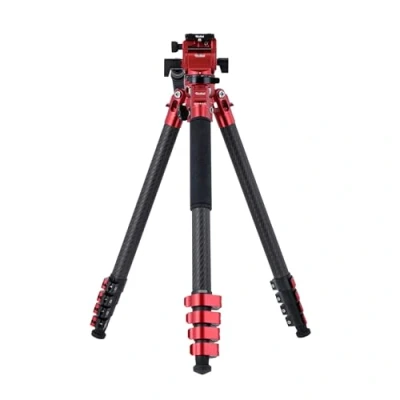 Abbildung von Rollei Easy Traveler Video Carbonstativ 4,5 kg Tragkraft, 164 cm Höhe, Ultraleicht, Kompakt, Mühelose Feststellfunktion
