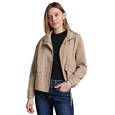 Abbildung von STREET ONE Damen A212367 Kurze Jacke mit Stehkragen, Desert beige, 40