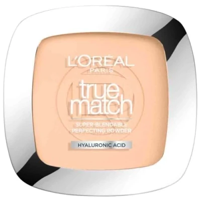 Abbildung von L&#039;Oréal Paris Puder Make up, Mattierendes Kompaktpuder mit LSF 8, Inkl. Spiegel und Schwamm, True Match Puder, Nr. 1.R/1.C Rose Ivory, 9 g