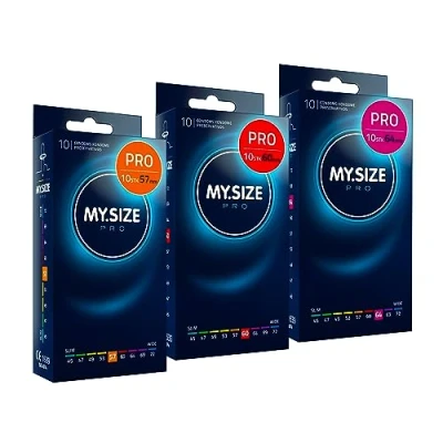 Abbildung von MY.SIZE PRO Kondom Set Größe 4,5,6 57,60,64mm, 3x10 Stück Die neue Generation Kondome