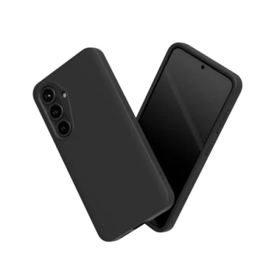 Abbildung von RhinoShield Case kompatibel mit [Galaxy S25] SolidSuit Stoßdämpfende &amp; schlanke Schutzhülle Premium Finish 3.5 Meter Fallschutz Schwarz