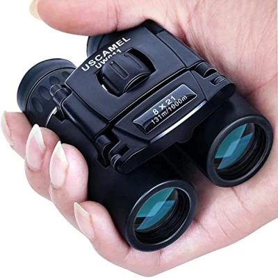 Abbildung von USCAMEL Fernglas 8x21 Kompakt Kinder Erwachsene Wasserdicht Mini FMC Linse für Vogelbeobachtung, Jagd, Wandern, Sightseeing, Hohe Vergrößerung und Auflösung