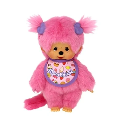 Abbildung von BANDAI Monchhichi Plüschtier Frozen Fruits Ikonisches Affenkuscheltier der 80er Jahre, Superweiches Kuscheltier 20 cm für Kinder Spielzeug ab 2 Jahren SE23388