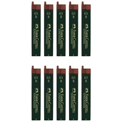 Abbildung von Faber Castell SUPER Polymer Feinminen (10 Dosen, 0,5 B)